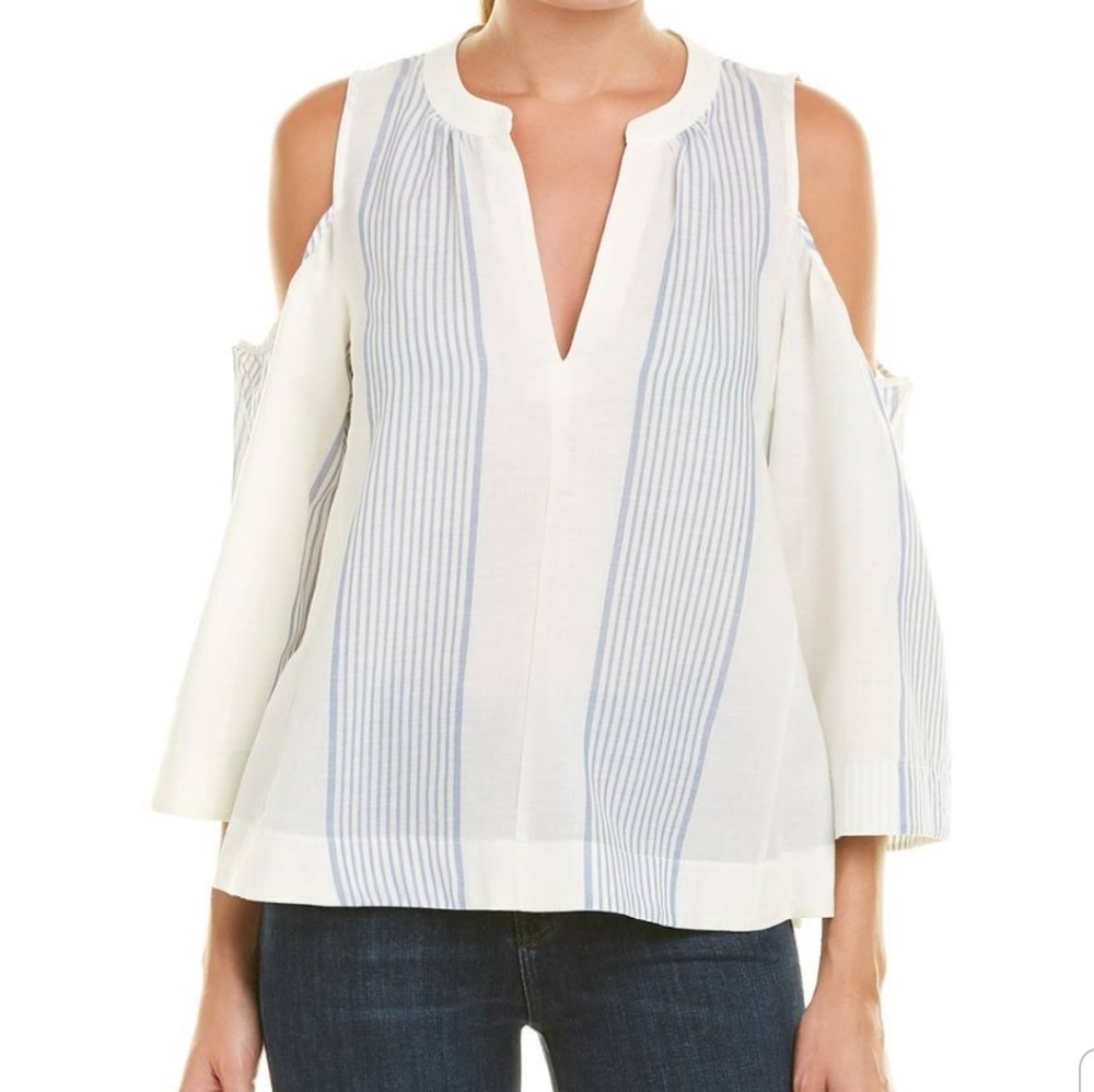 Bcbgmaxazria Elin cotton top, chambray Nwt